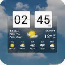 天气与时钟视频